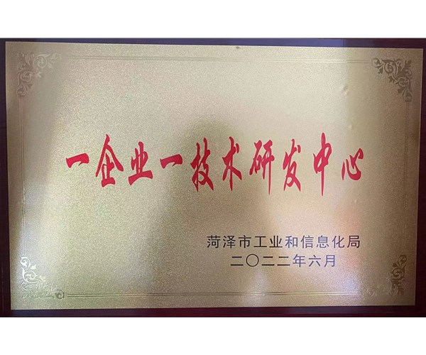 一企业一技术研发中心